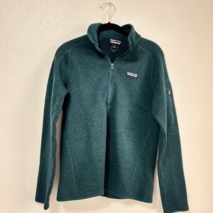 Patagonia women Teal Zip-Up Sweater M